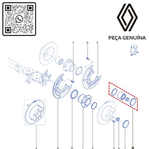 RN 04177R-K2 432104177R ROLAMENTO DE RODA TRAS. MASTER 2.3 M9T 13...ORIG. x2 -3-